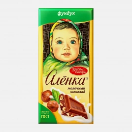 Шоколад молочный с фундуком Аленка 75г