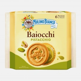 Печенье Baiocchi с фисташковым кремом Mulino Bianco 168г
