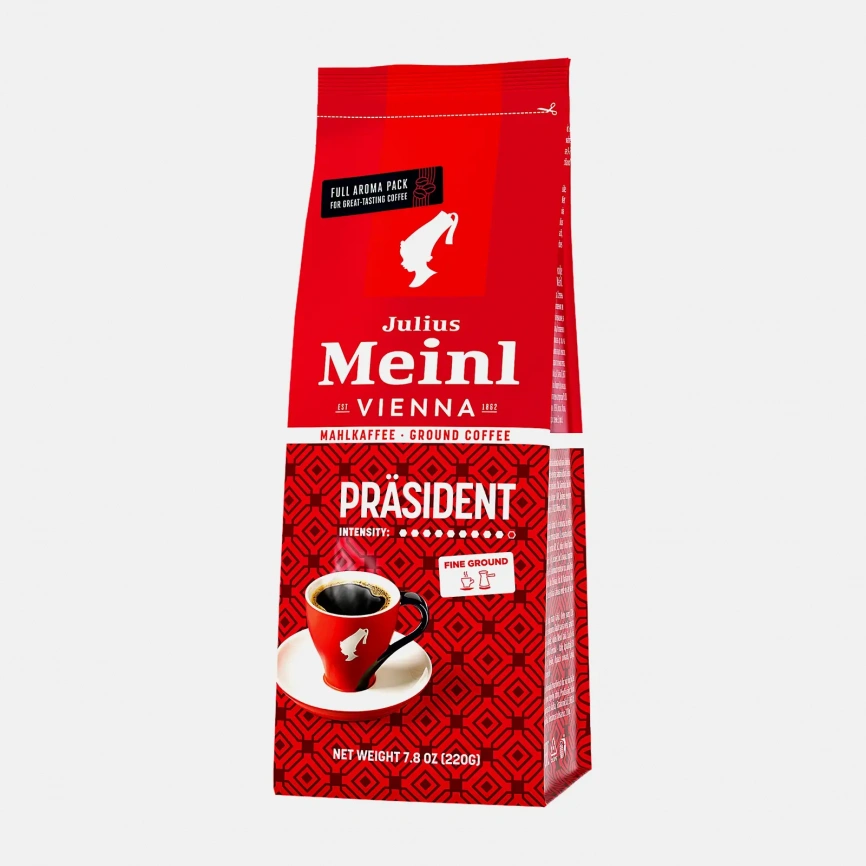 Кофе молотый Prasident Julius Meinl 220г фото 1