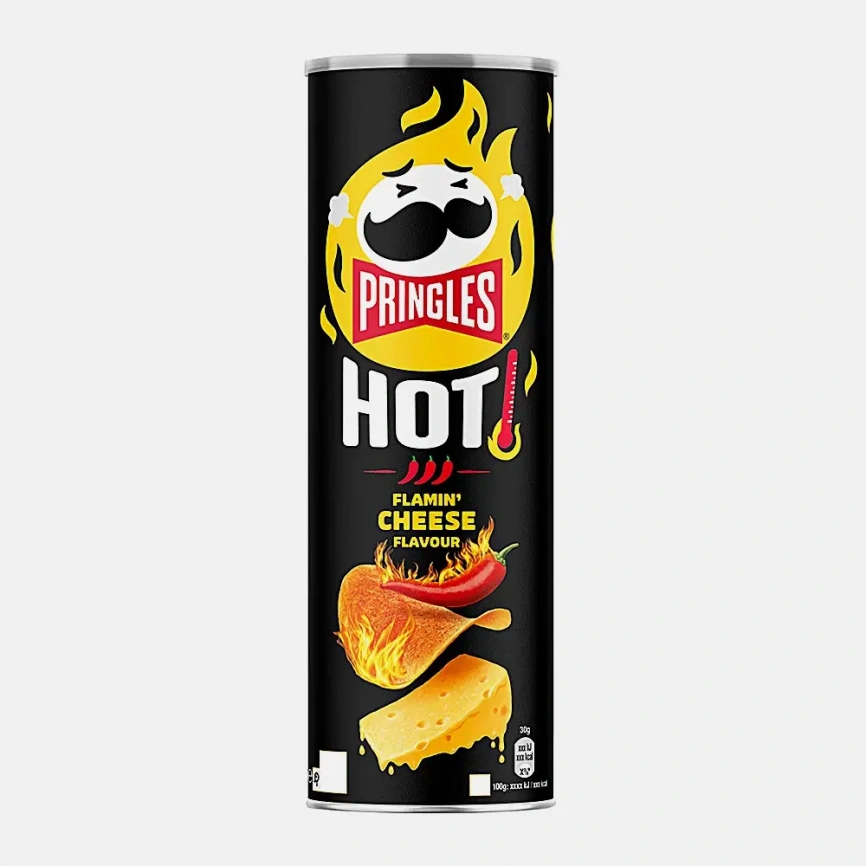 Чипсы Pringles Hot Картофельные острый сыр 160г фото 1