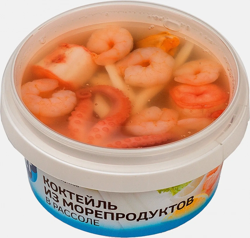 Коктейль морской из морепродуктов в рассоле Балтийский Берег 210г фото 1