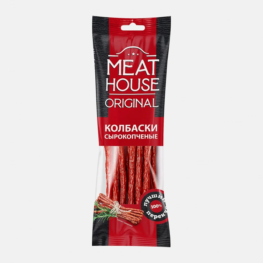 Колбаски Meat House Original Кнуты классические сырокопченые 60г фото 2