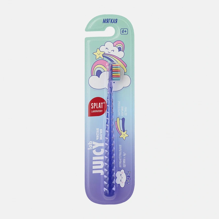 Зубная щетка Splat Juicy Lab детская 4+ Единороги в ассортименте фото 4