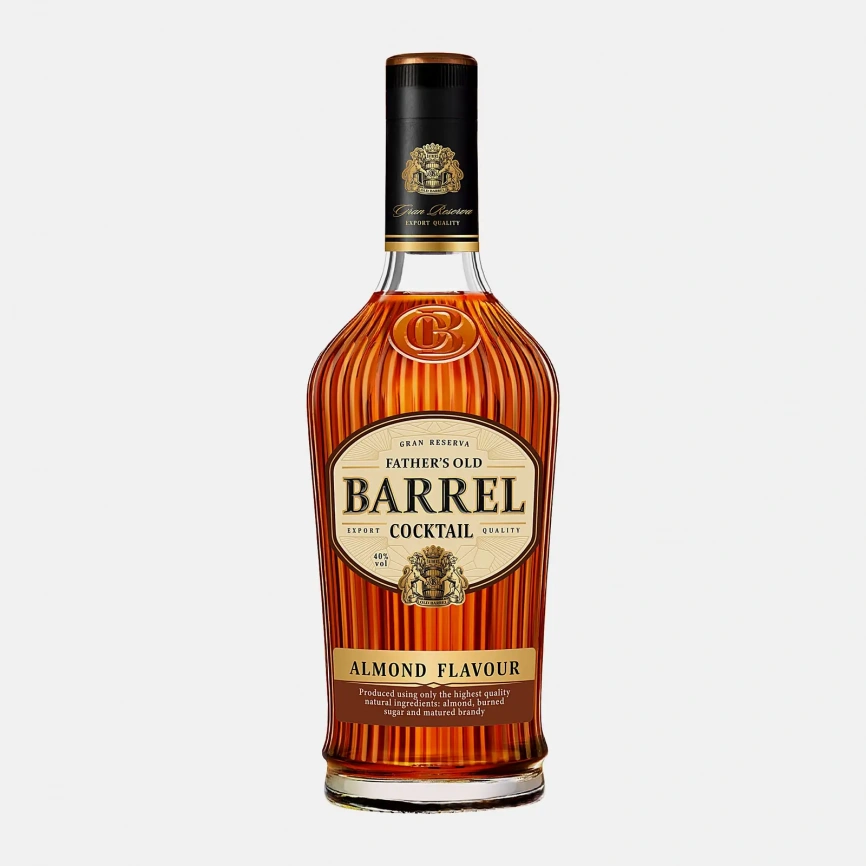 Коктейль Fathers Old Barrel Brandy&Almond Flavor 40% 500мл фото 2