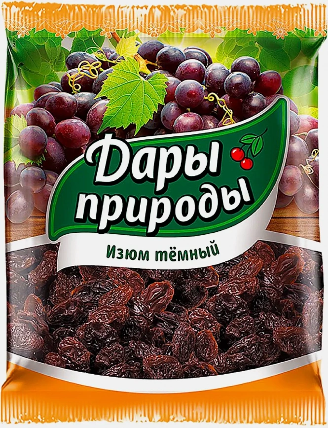 Изюм темный Дары природы 150г фото 1