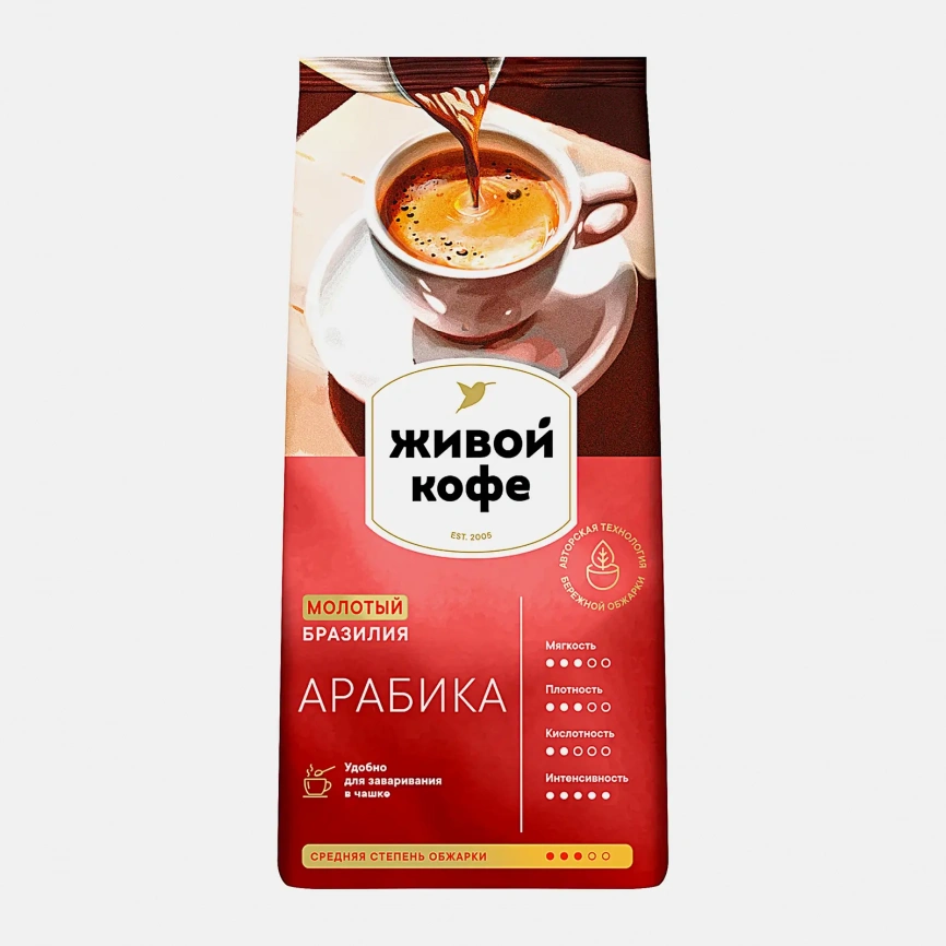 Кофе молотый Живой кофе Arabica 200г фото 1