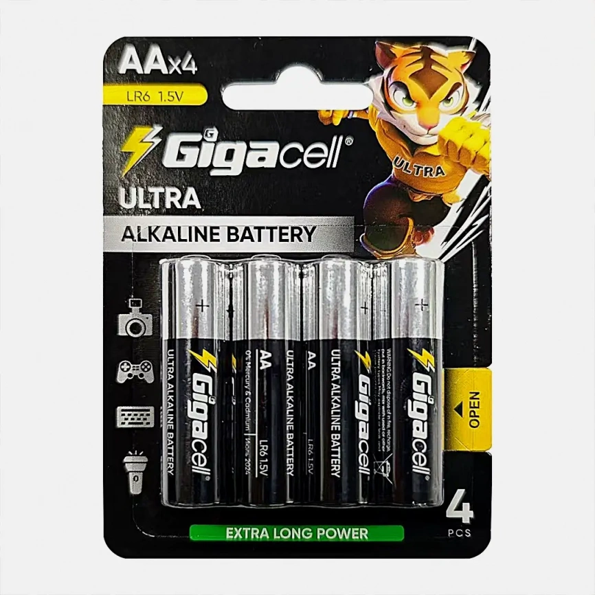 Батарейки Gigacell Ultra/Магнит алкалиновые АА 4шт фото 1