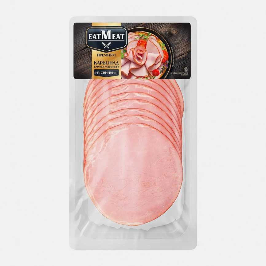 Карбонад EatMeat варено-копченый нарезка 100г фото 2