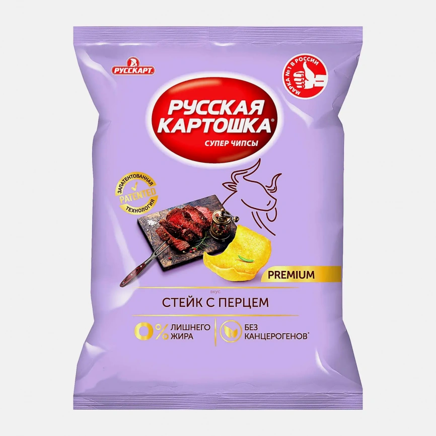 Чипсы Стейк с перцем Русская Картошка 105г фото 1
