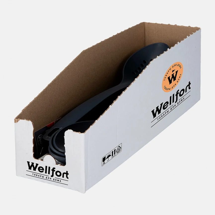 Поварская ложка с отверстиями 28см Wellfort фото 2