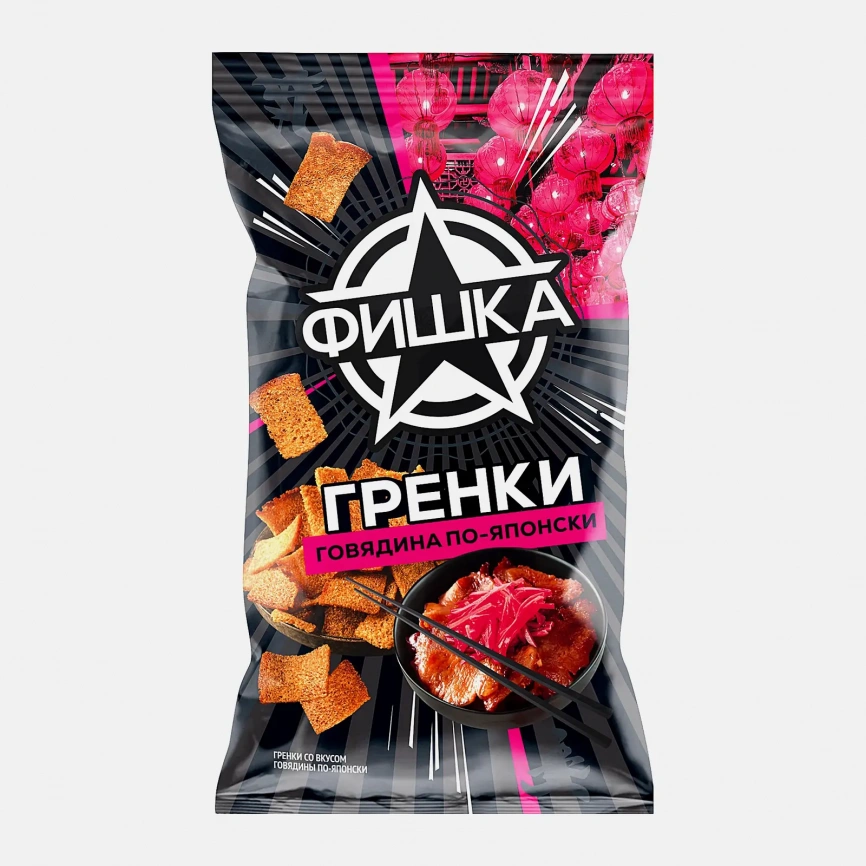 Гренки Фишка Говядина по-японски 120г фото 1