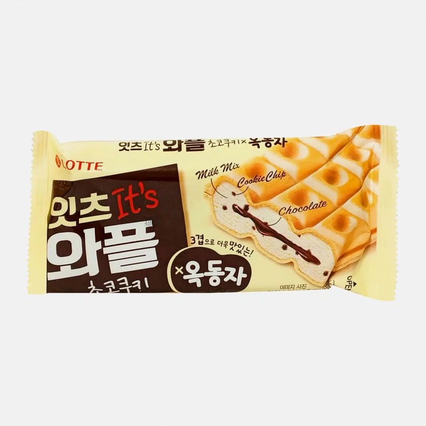Мороженое Lotte молочное Сэндвич Ракушка 100г фото 1