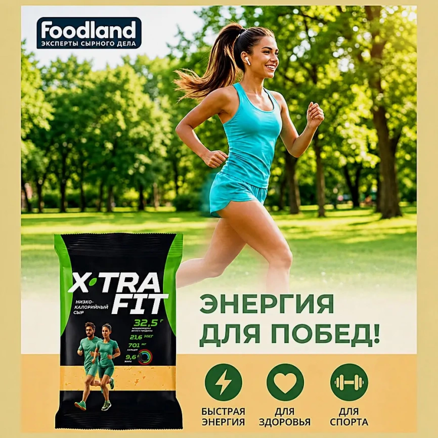 Сыр X-Tra Fit 20% 180г фото 2