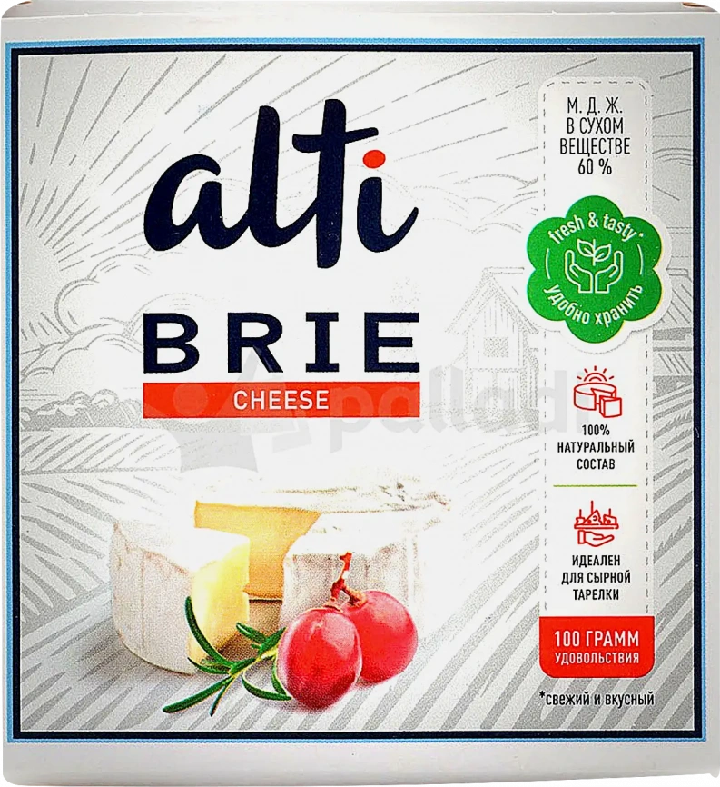 Сыр Alti Бри с белой плесенью 60% 100г фото 1