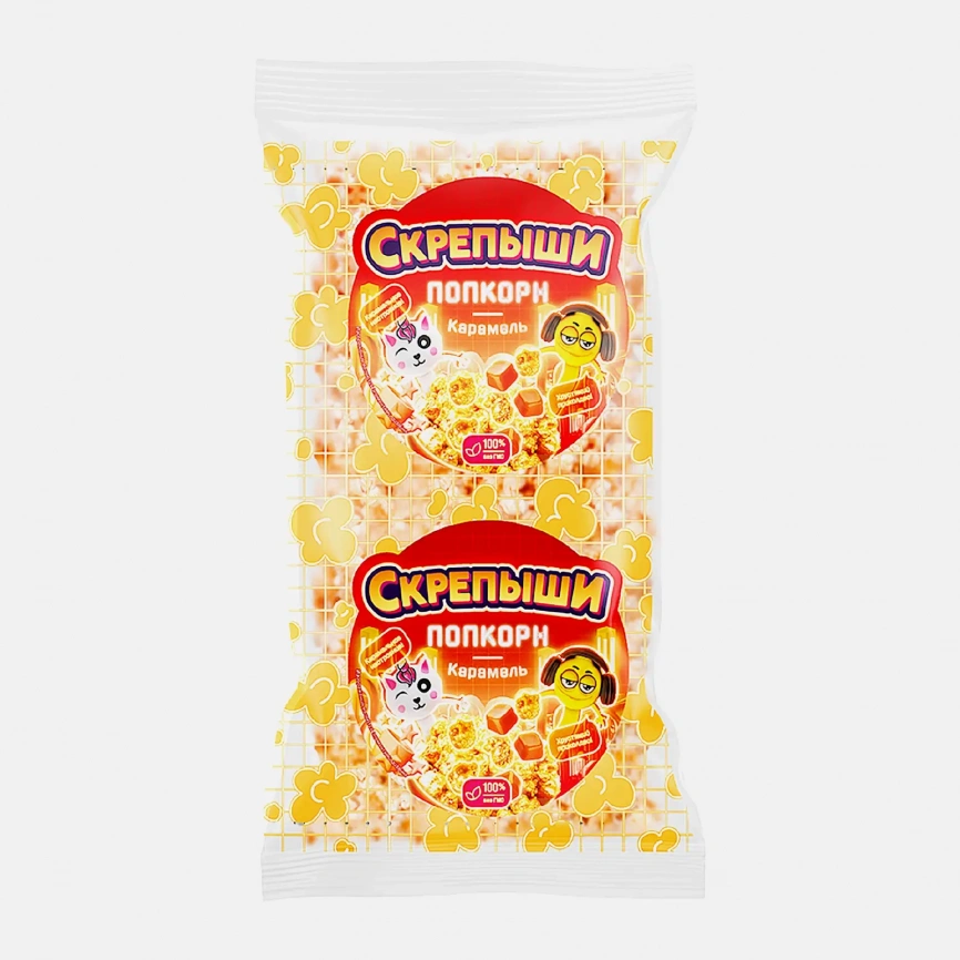 Попкорн Скрепыши со вкусом Карамель 150г фото 1