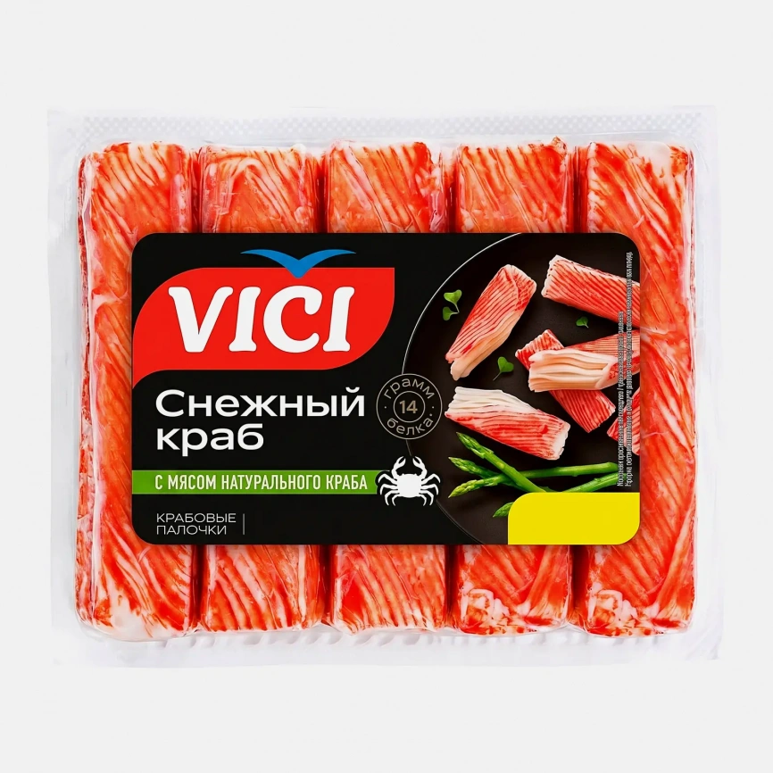 Крабовые палочки Vici с мясом натурального краба 170г фото 2