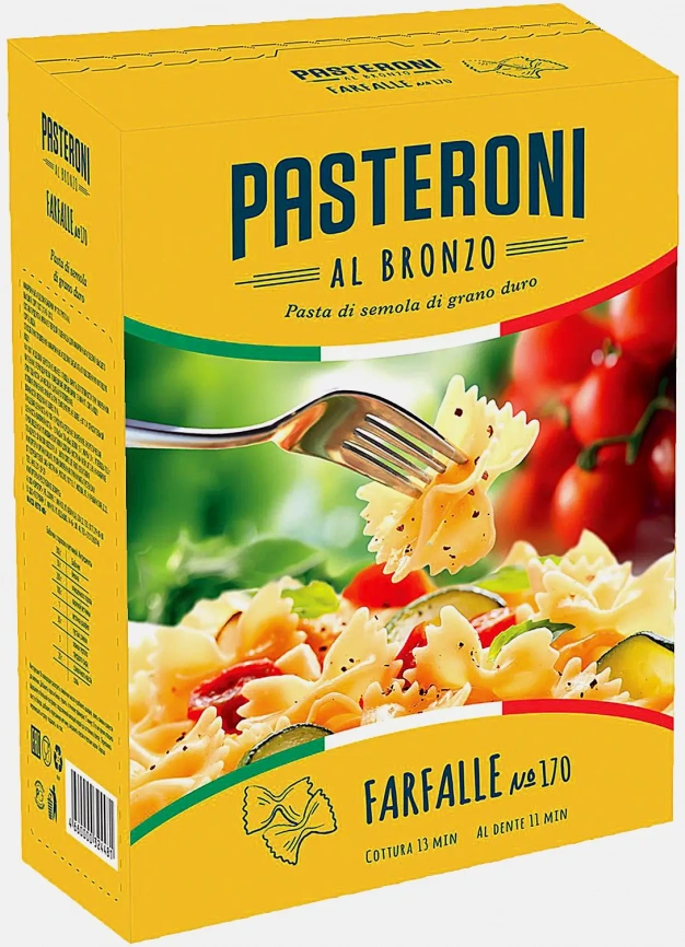 Макароны Pasteroni Farfalle №170 400г фото 1