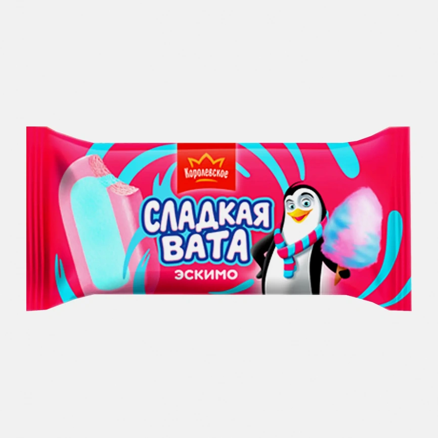 Мороженое Королевское со вкусом Сладкой ваты Бабл-Гам ЗМЖ 70г фото 1