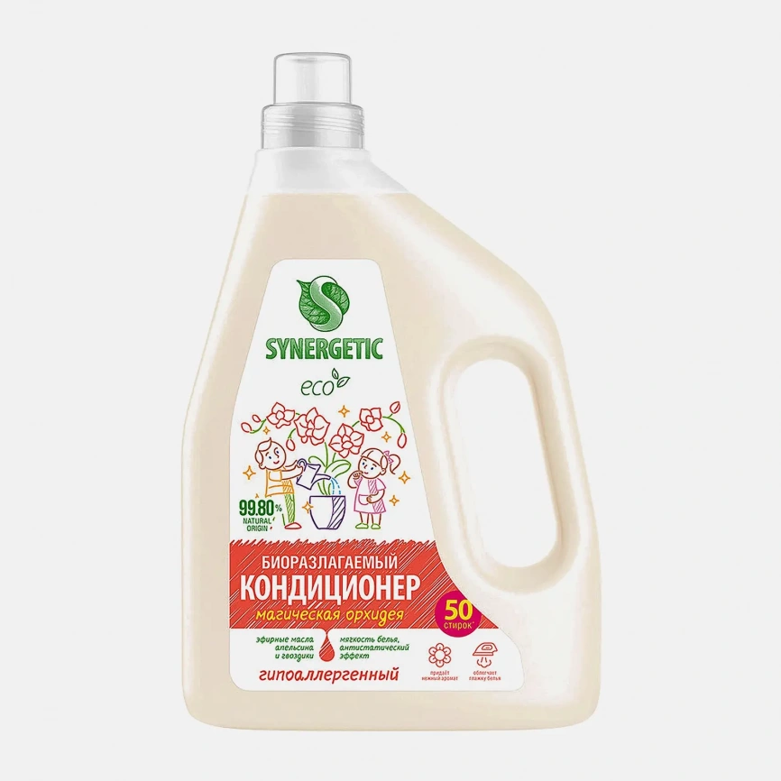 Кондиционер для белья Synergetic Магическая орхидея 1.5л фото 1