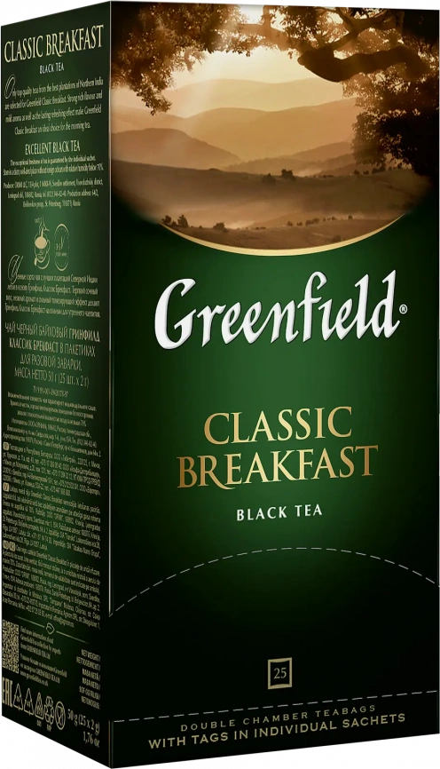 Чай черный Greenfield Classic Breakfast 25пак фото 4