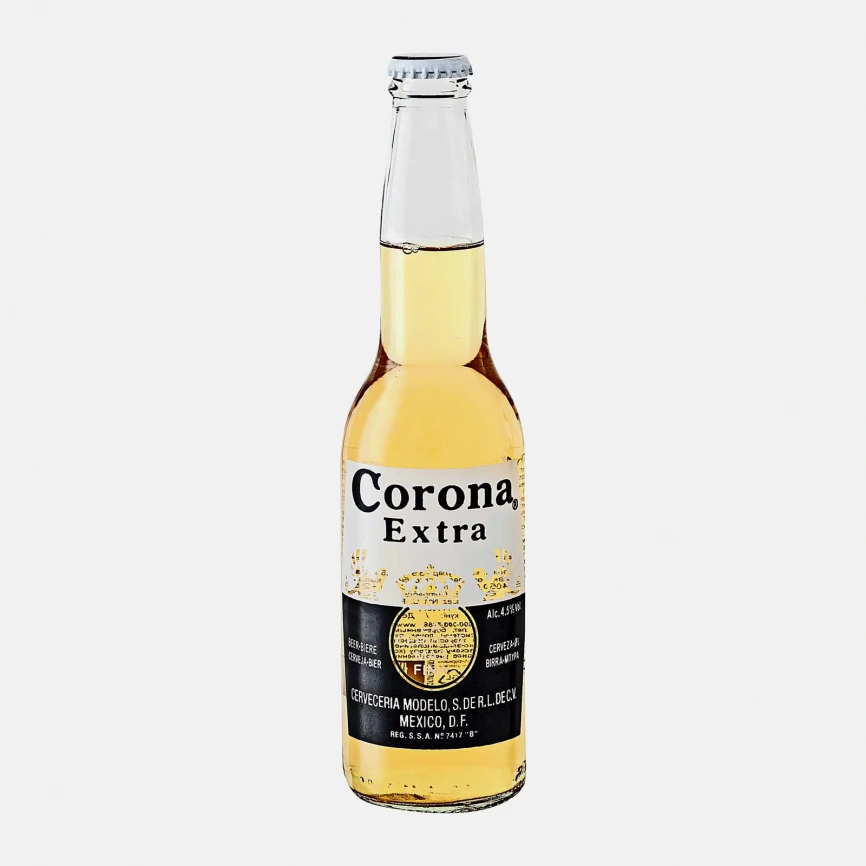 Пивной напиток Corona Extra фильтрованный пастеризованный 4.5% 355мл фото 1