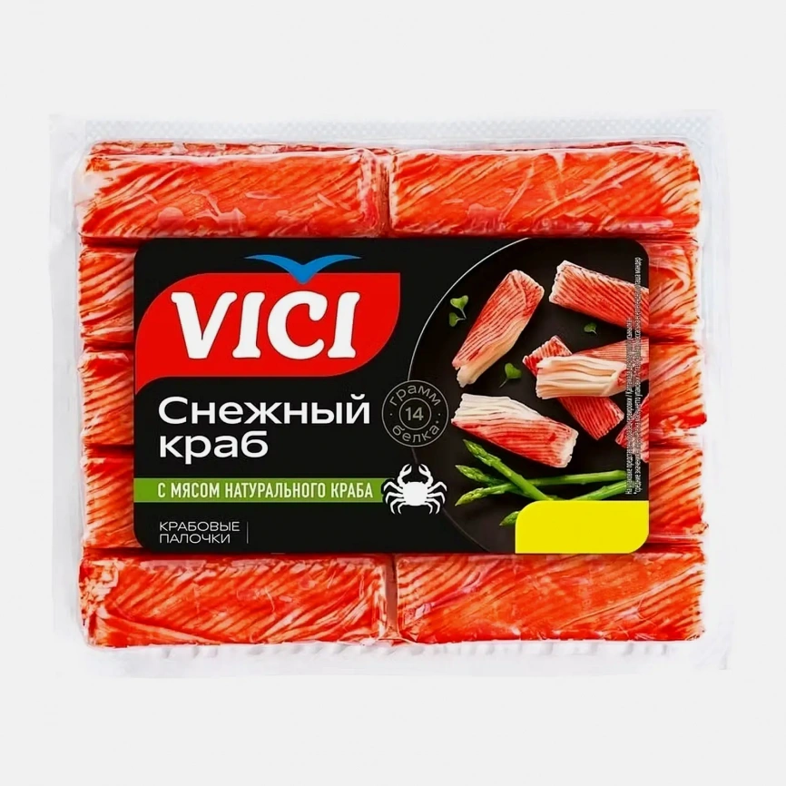 Крабовые палочки Vici с мясом натурального краба 170г фото 3