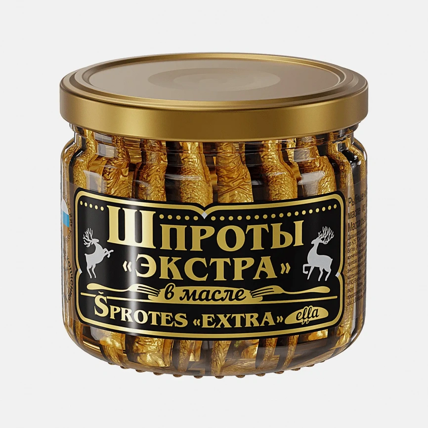 Шпроты Вкусные консервы Экстра в масле 270г фото 2