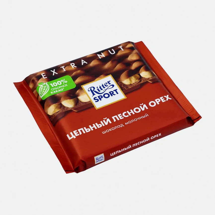 Шоколад Молочный Цельный лесной орех Ritter Sport 100г фото 2