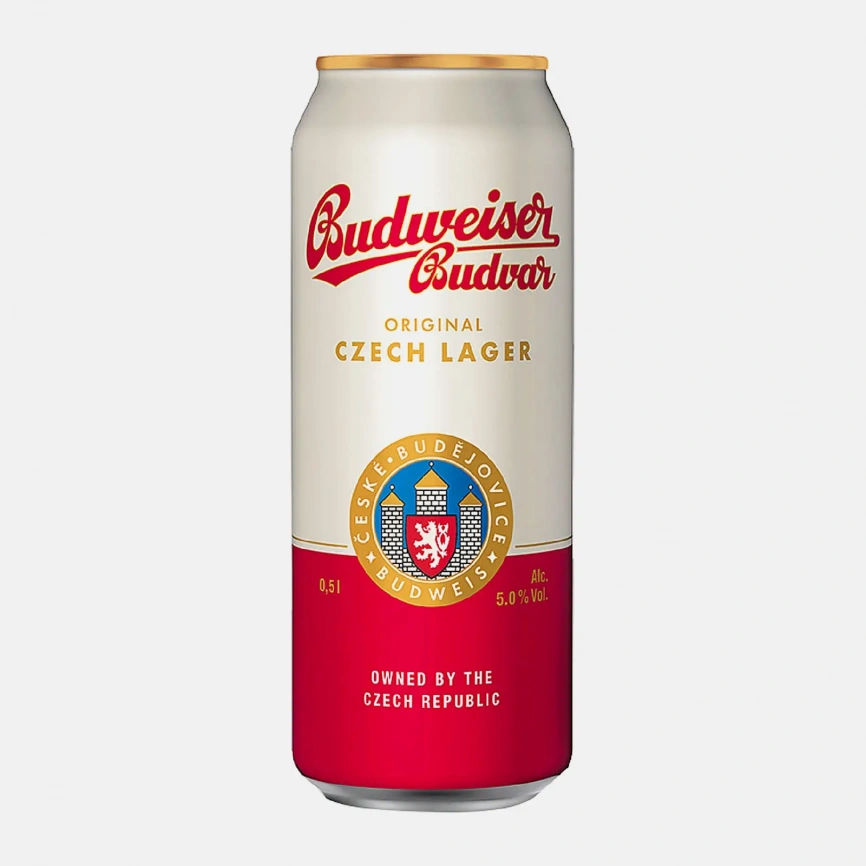 Пиво Budweiser Budvar светлое пастеризованное 5% 500мл фото 1