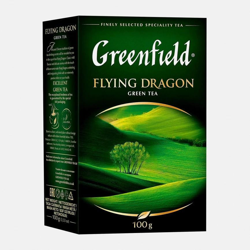 Чай зеленый Greenfield Flying Dragon 100г фото 2