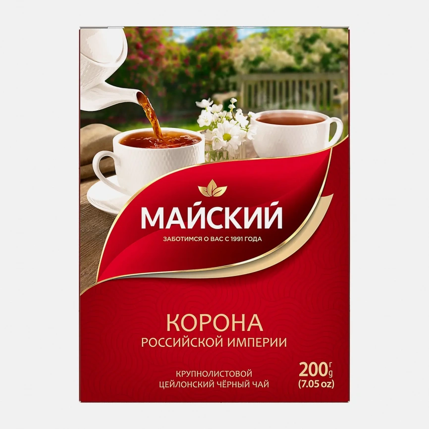 Чай черный Майский Корона Российской Империи 200г фото 1