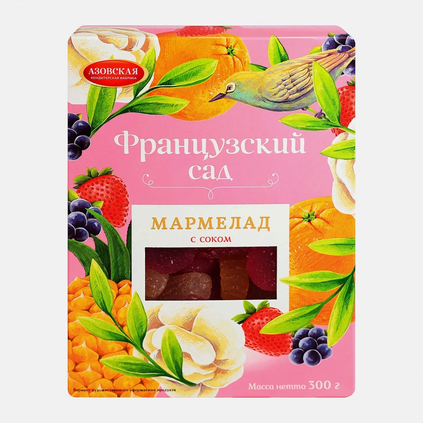 Мармелад Французский сад с натуральным соком Азовская КФ 300г фото 1