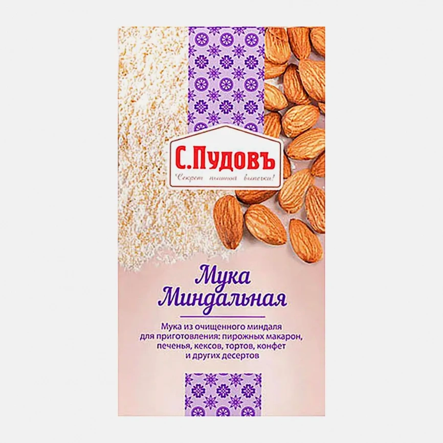 Мука миндальная С.Пудовъ 100г фото 1