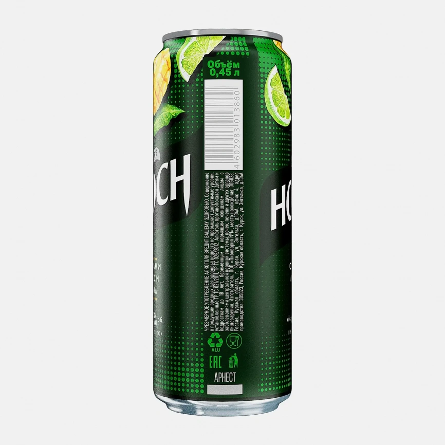 Пивной напиток с соком манго и лайма Hooch 6.5% 0.45л фото 2