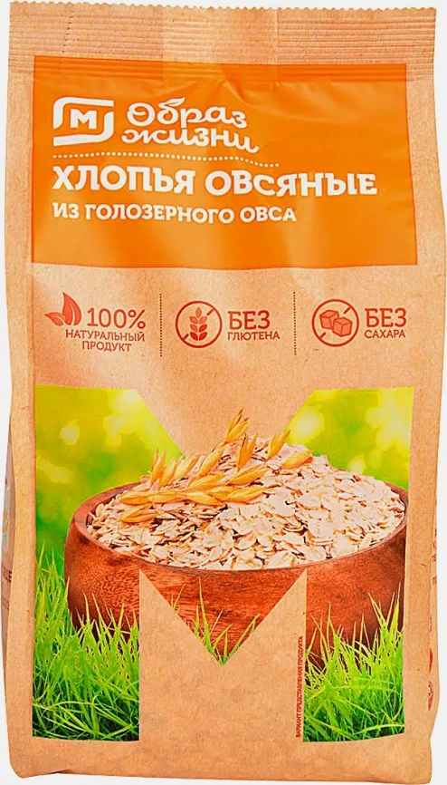 Хлопья овсяные без глютена М Образ Жизни 375г фото 2