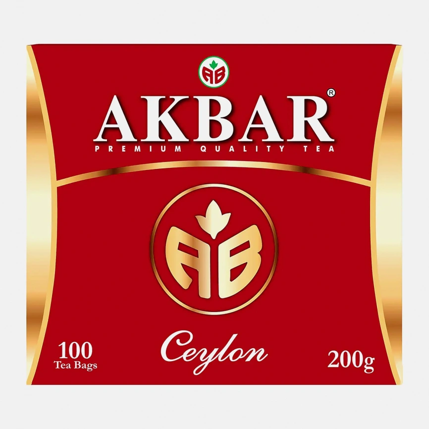 Чай черный Akbar Ceylon 100пак фото 3