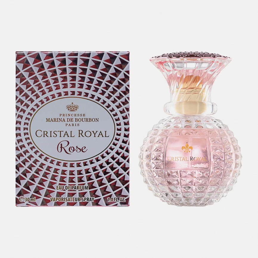 Парфюмерная вода Cristal Royal Rose Marina De Bourbon женская 30мл фото 3