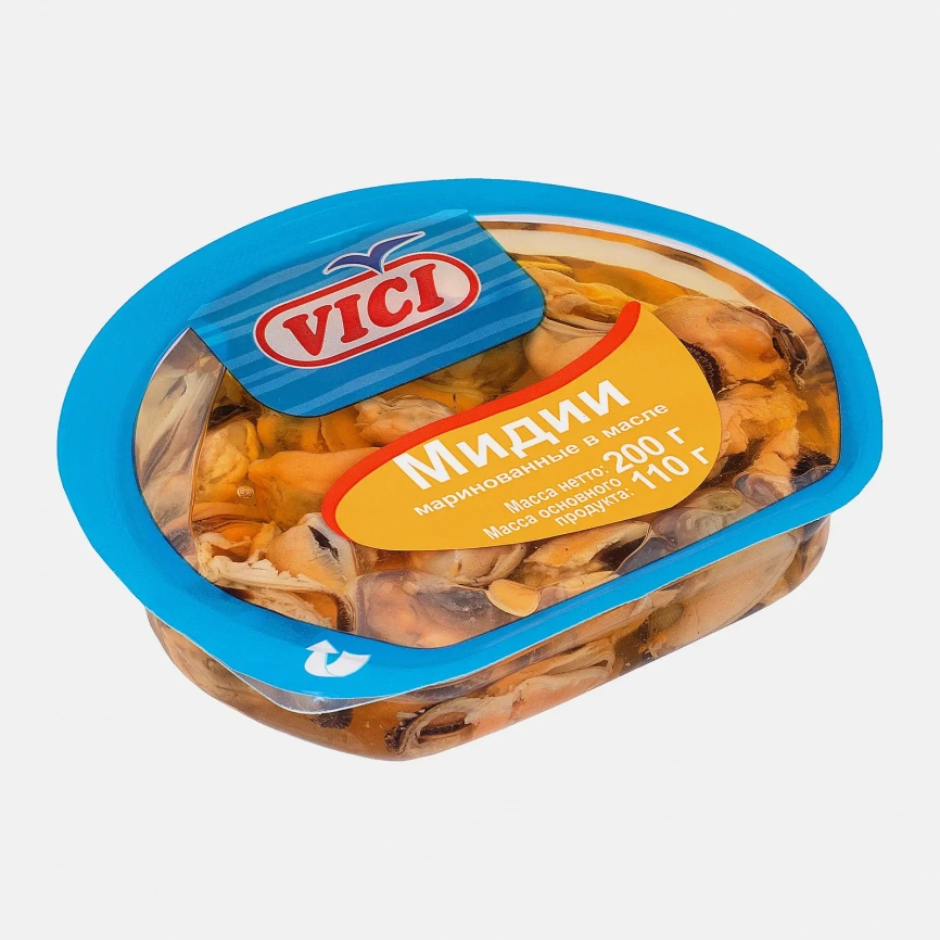 Мидии Vici маринованные в масле 200г фото 2