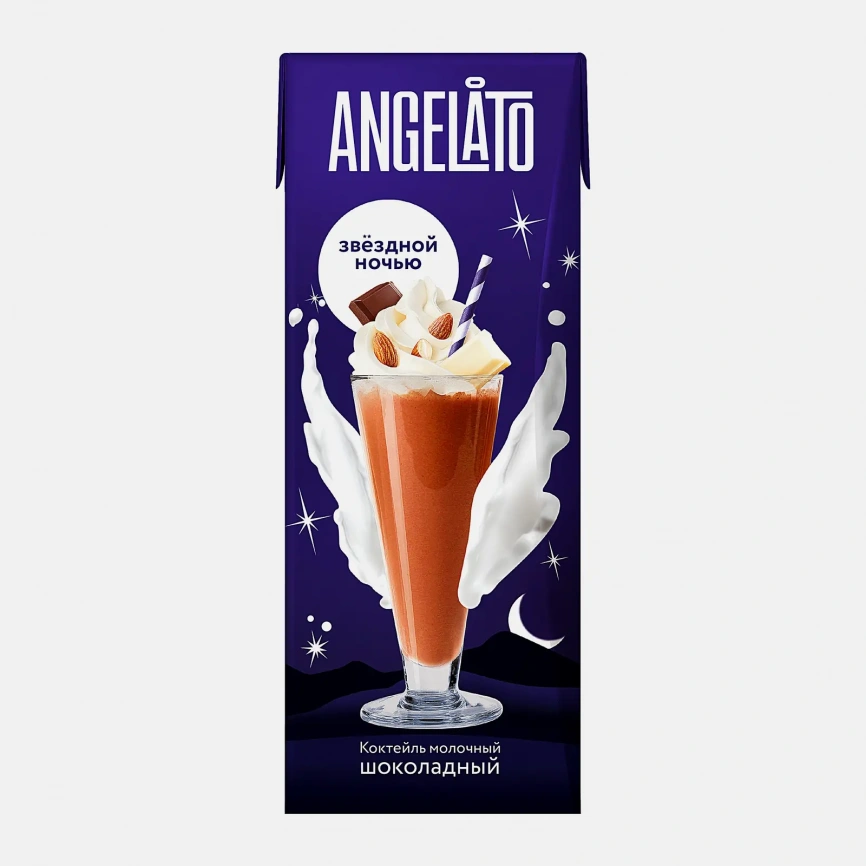 Молочный коктейль со вкусом Шоколад Angelato 2% 200г фото 1