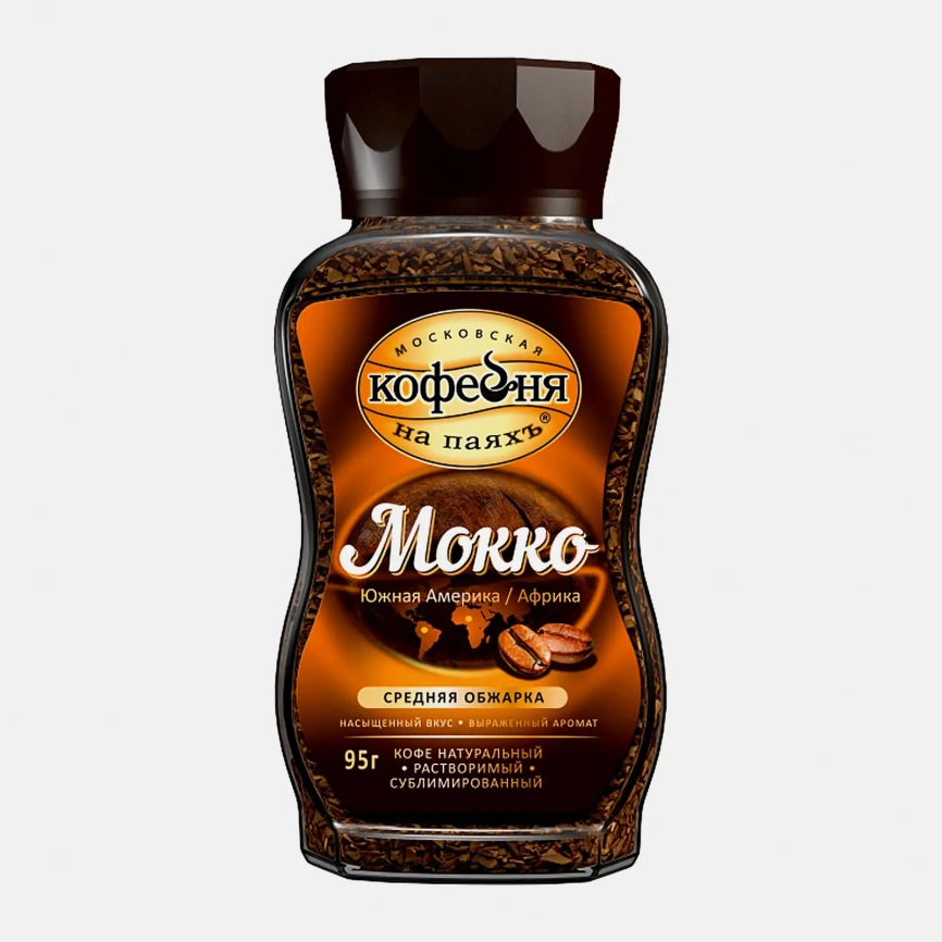 Кофе растворимый Московская кофейня на паяхъ Mokko 95г фото 1
