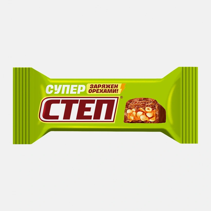 Конфеты Super Step с шоколадной нугой и лесным орехом с арахисом и фундуком фото 1