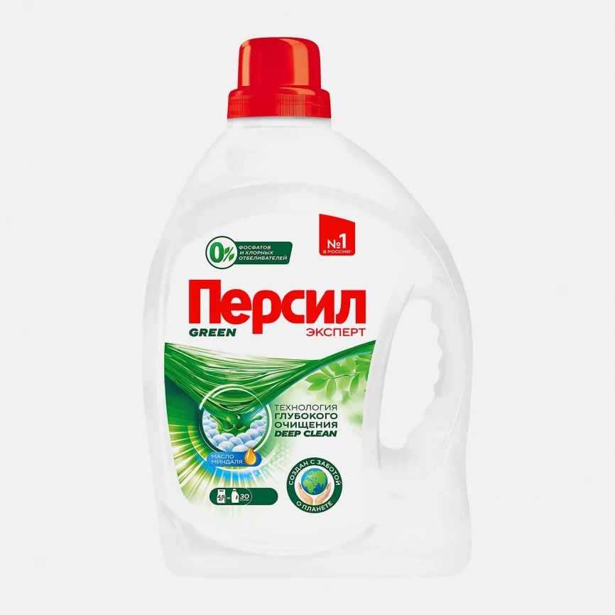Гель для стирки Персил Green Gel для цветного и светлого жидкий порошок 30 стирок 1.95л фото 1