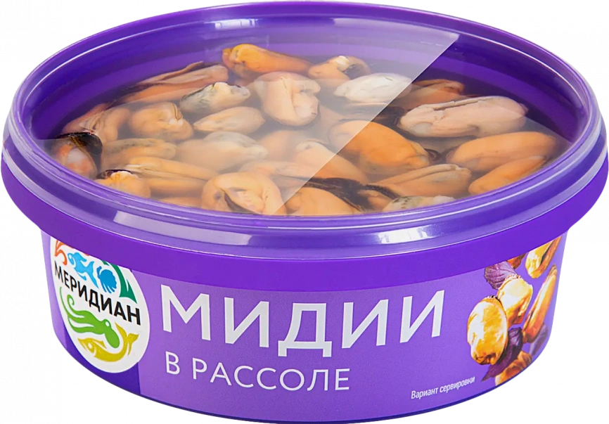 Мидии в рассоле Меридиан 270г фото 1