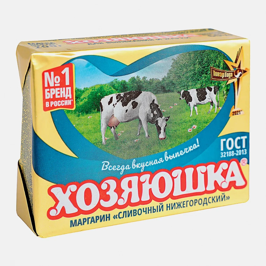 Маргарин Хозяюшка Сливочный Нижегородский 60% 200г фото 2