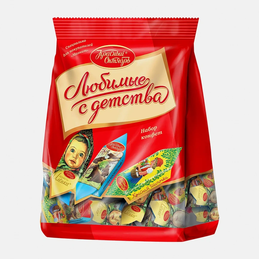Конфеты Красный октябрь Любимые с детства 250г фото 1