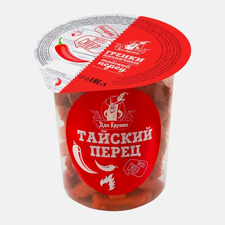 Гренки Дон Крутон пшеничные Тайский Перец 130г фото 2
