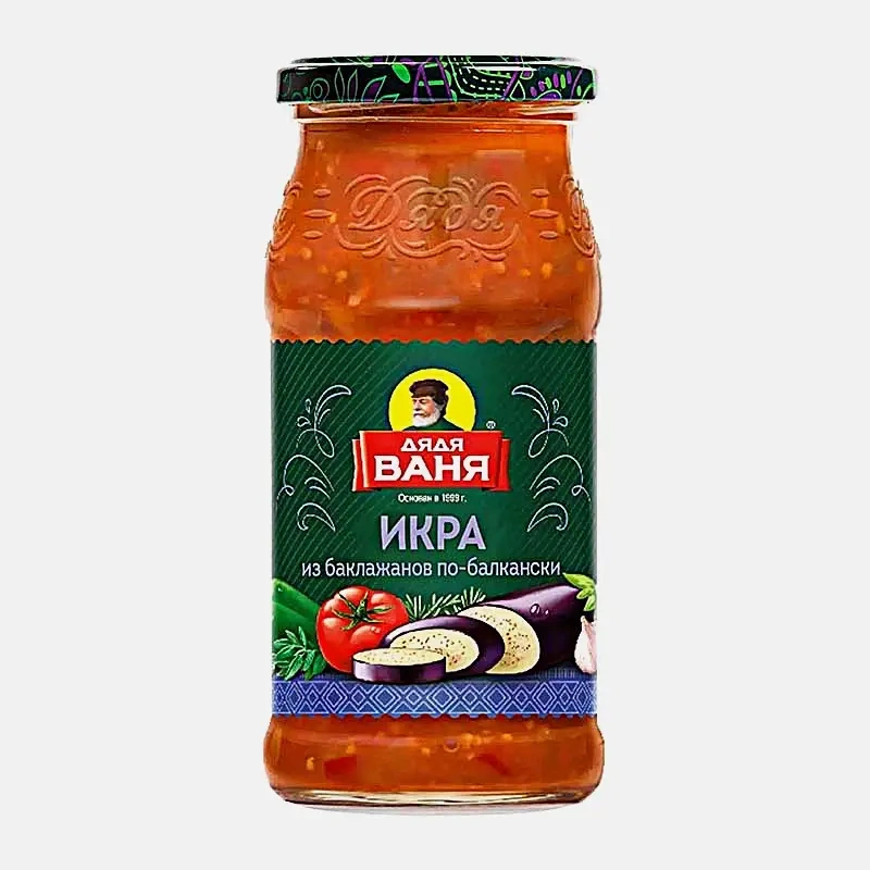 Икра из баклажан по-балкански Дядя Ваня 350г фото 1