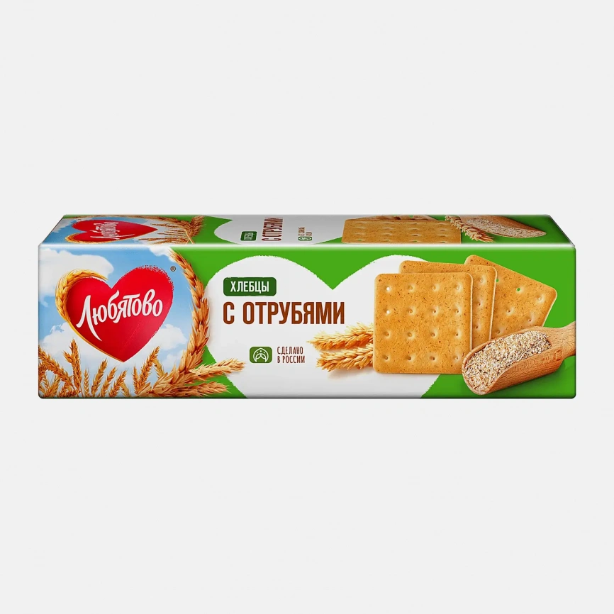 Хлебцы с отрубями Любятово 185г фото 1