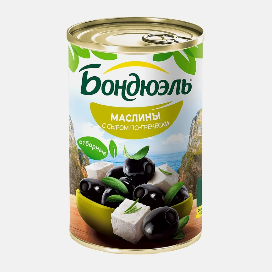 Маслины без косточки с сыром по-гречески Бондюэль 300г фото 1