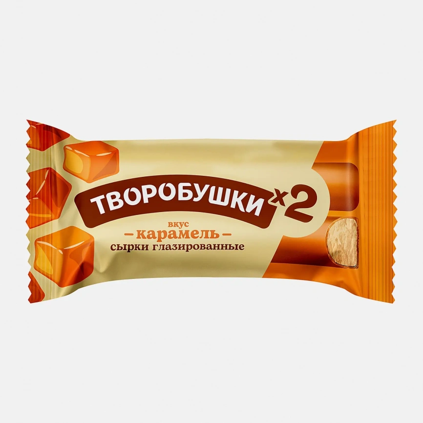 Сырок творожный глазированный со вкусом карамели Творобушки 23% 45г фото 1